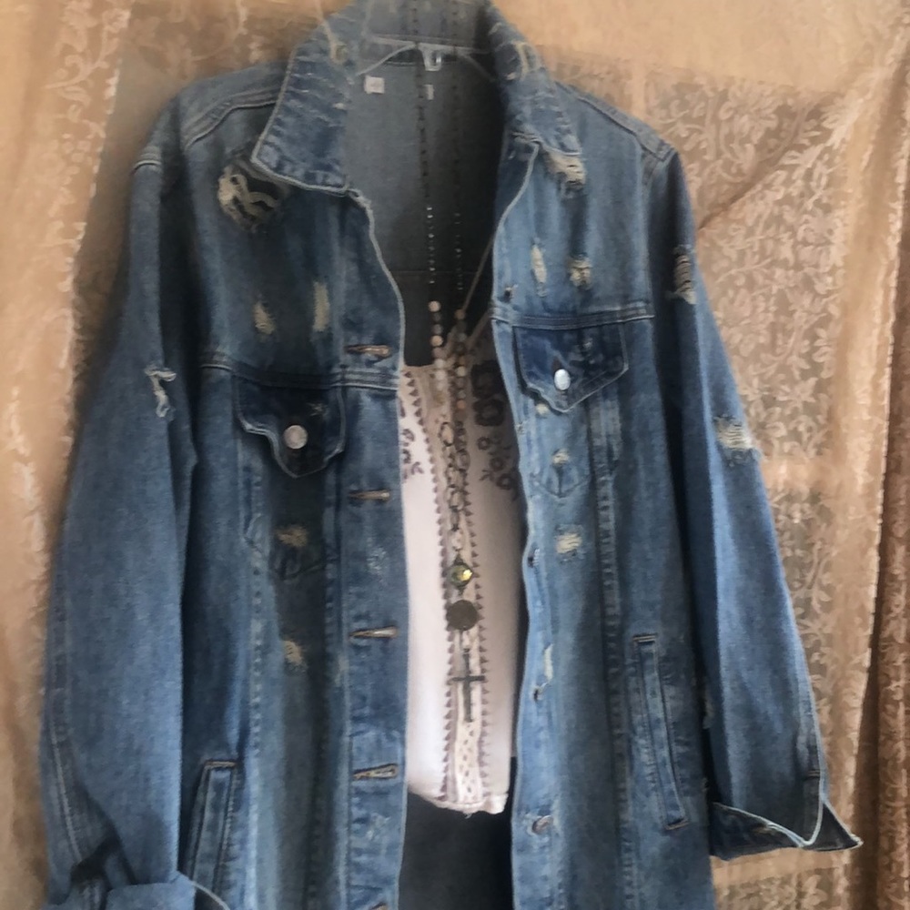 Duster Denim Jacket - image 1